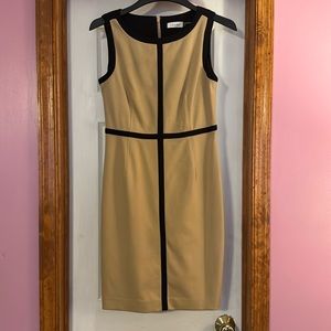 Calvin Klein sleeveless cotton like material dress